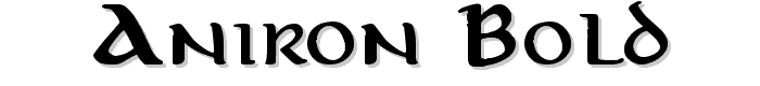 Aniron Bold font